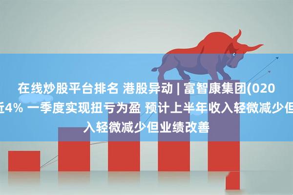 在线炒股平台排名 港股异动 | 富智康集团(02038)现跌近4% 一季度实现扭亏为盈 预计上半年收入轻微减少但业绩改善